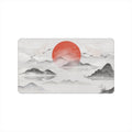 Crane Song — Japanese Ink-Wash Crane Desk Mat