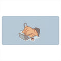 Out of Office — Funny Tired Cat Desk Mat