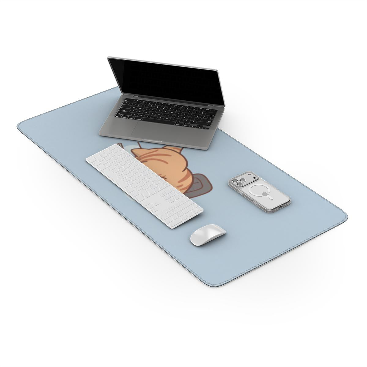Out of Office — Funny Tired Cat Desk Mat