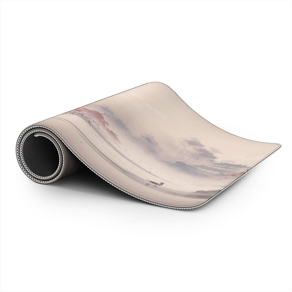 Still Waters — Japanese Ink-Wash Cherry Blossom Desk Mat