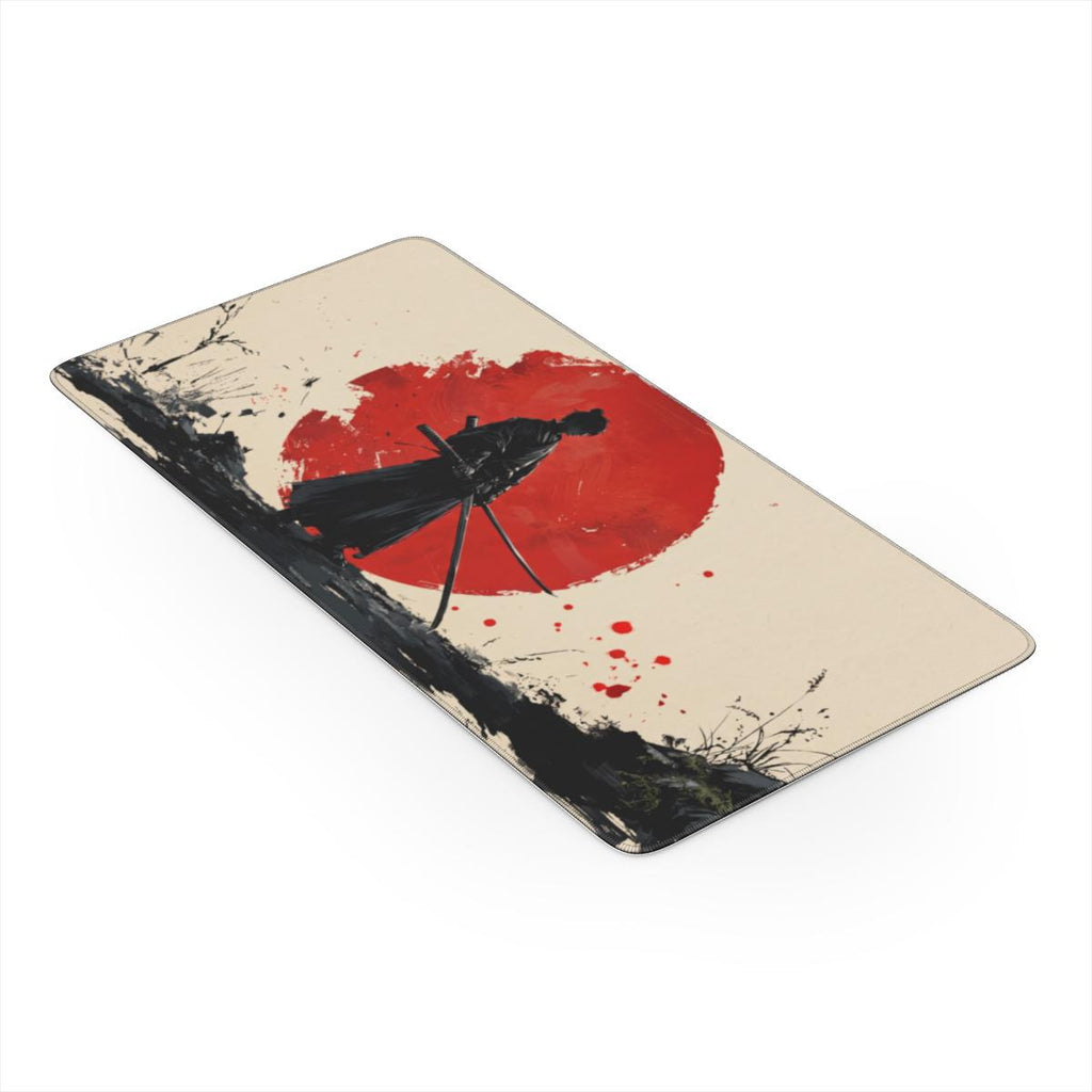 Samurai Red Sun Desk Mat | Ink Art | Sumi Studio