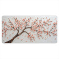 Pink Cherry Blossom Oil Painting Desk Mat | Sumi Studio