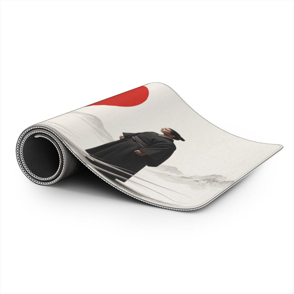 White Dragon Red Sun Japanese Desk Mat | Sumi Studio