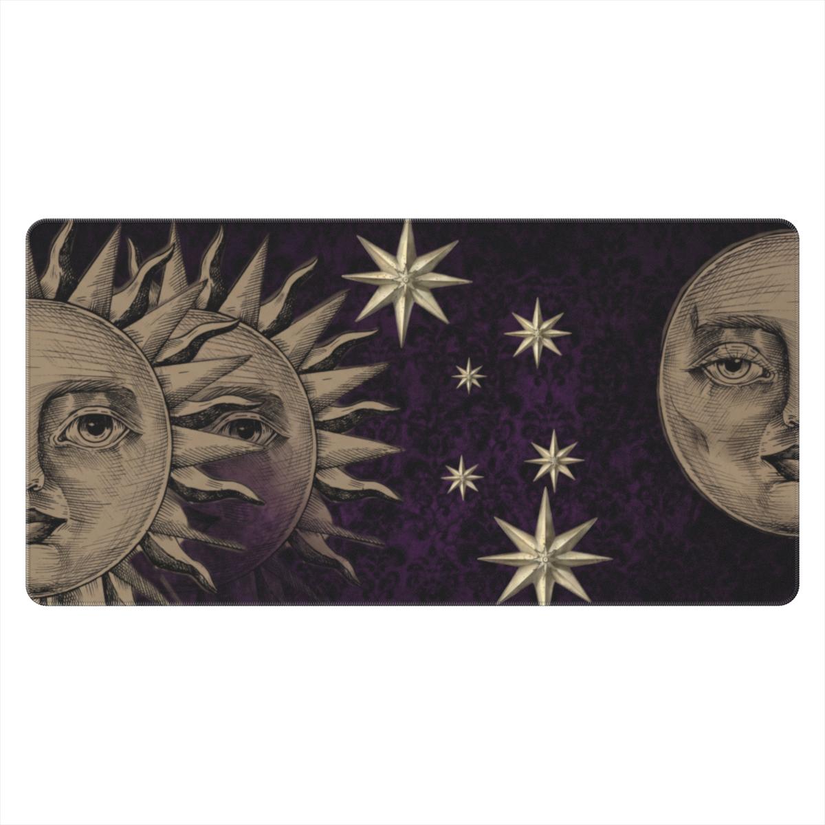 Vintage Sun Moon Stars Celestial Desk Mat | Sumi Studio
