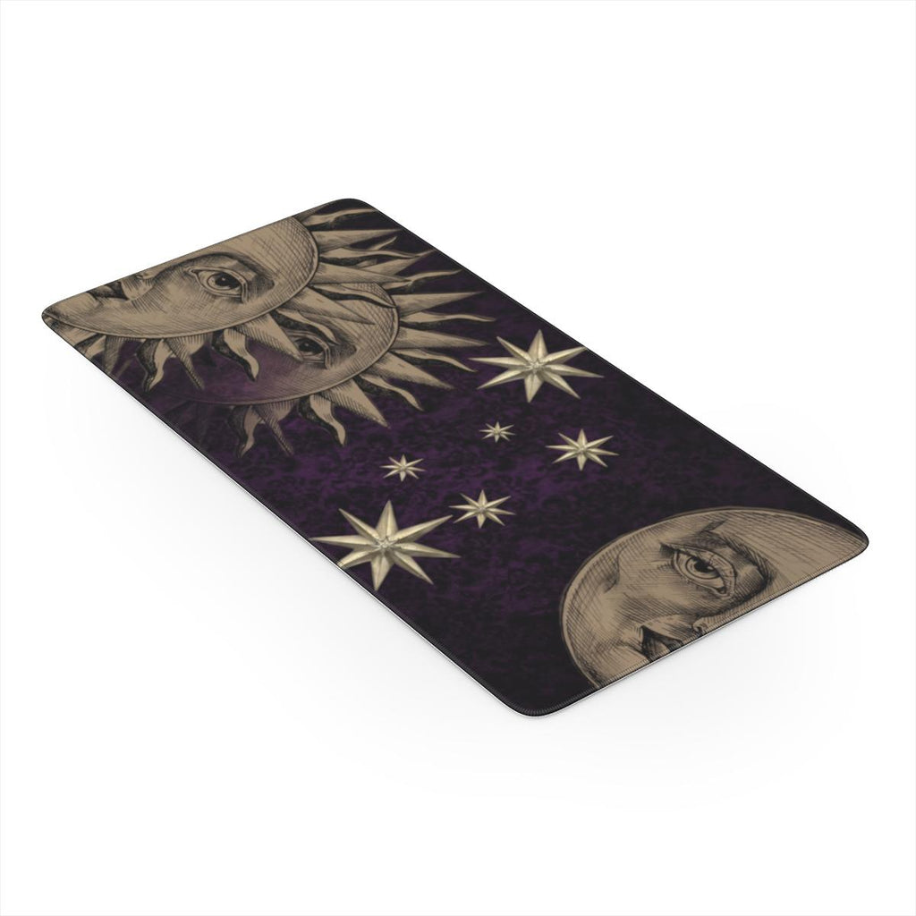 Vintage Sun Moon Stars Celestial Desk Mat | Sumi Studio