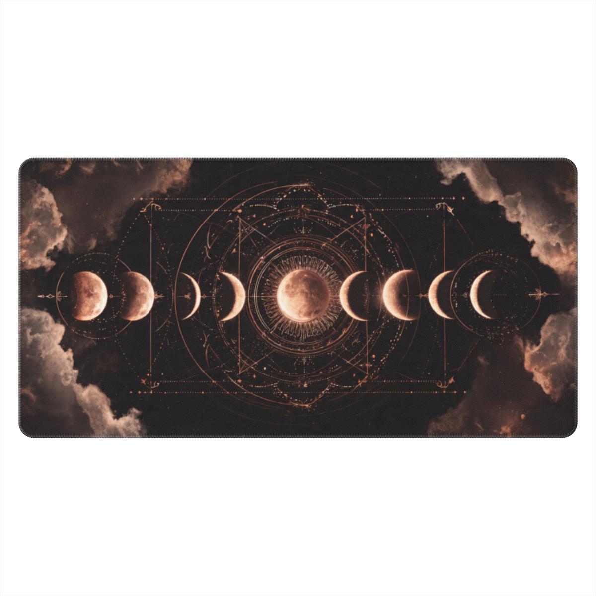Moon Phases Celestial Astrology Desk Mat | Sumi Studio