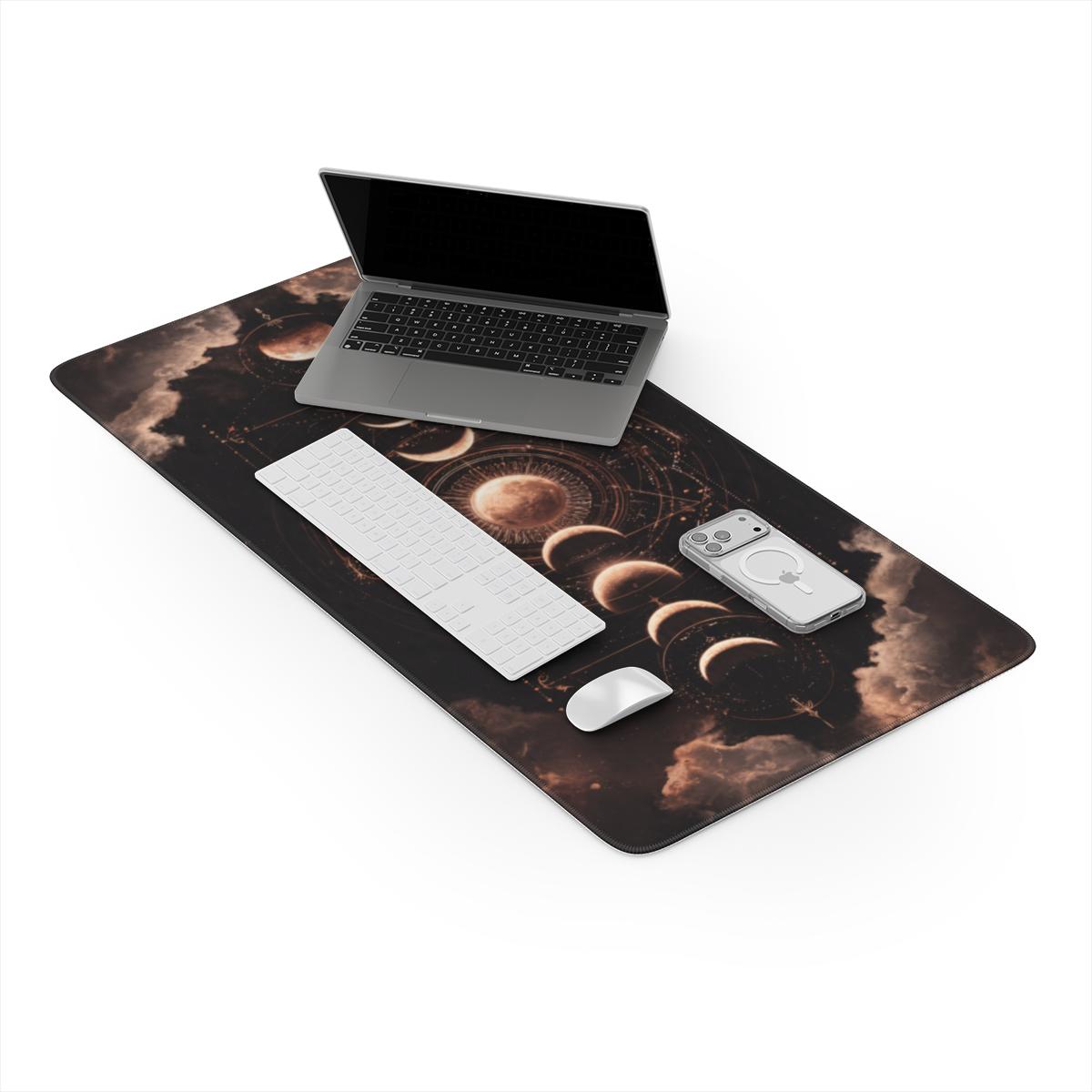 Moon Phases Celestial Astrology Desk Mat | Sumi Studio