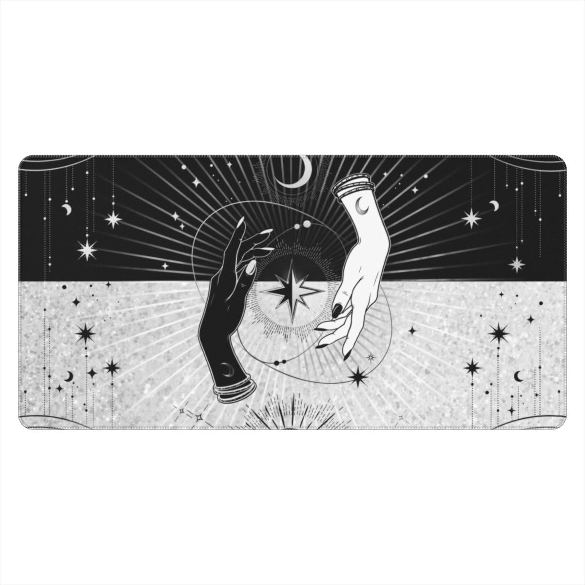 Celestial Hands Sun Moon Mystical Desk Mat | Sumi Studio