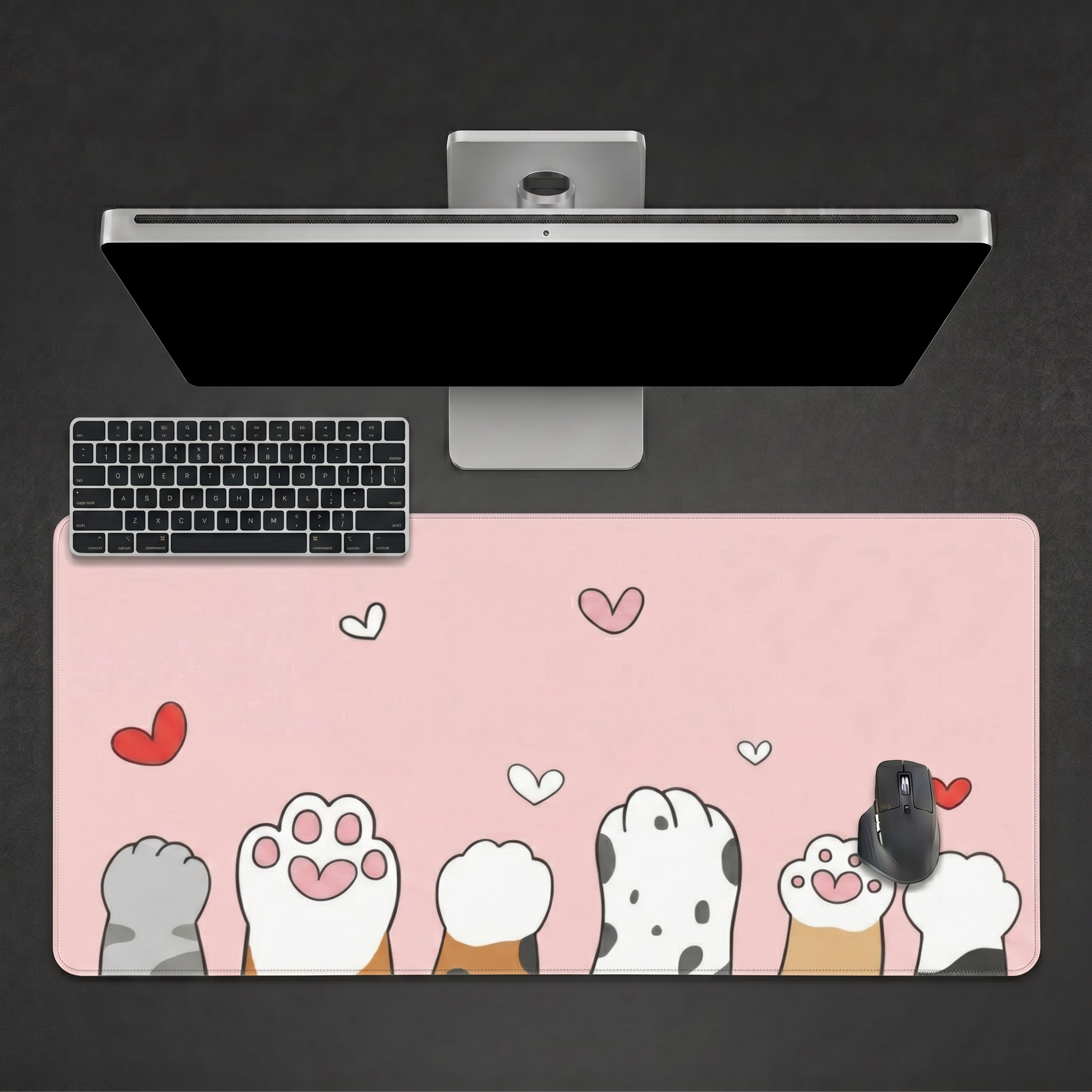 Paws Up — Cute Kawaii Cat Paws Desk Mat
