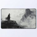 Unmoved — Japanese Samurai Ink-Wash Desk Mat
