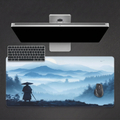 Wanderer — Japanese Samurai Mountain Desk Mat